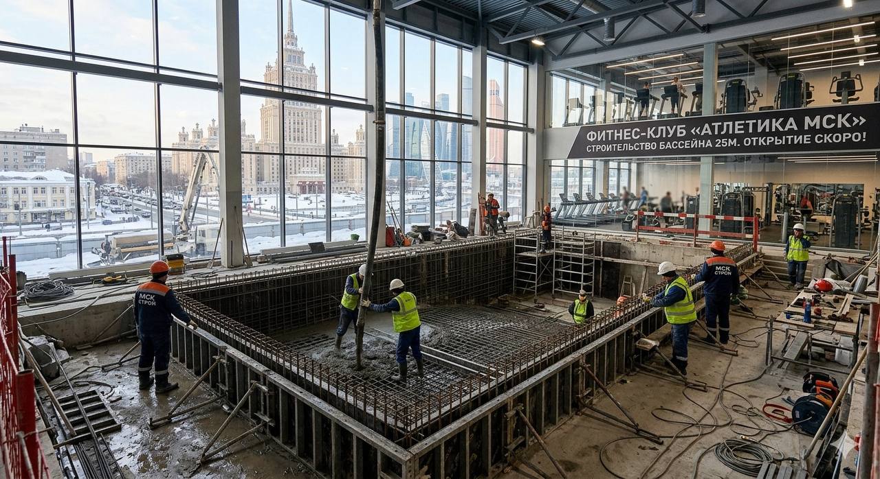 Оборудование для бассейна фитнес-клуба