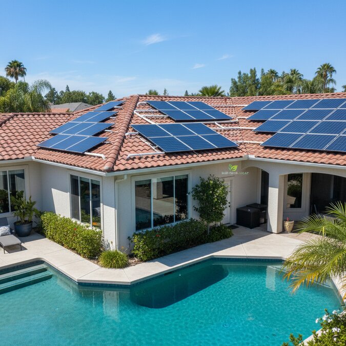 Солнечный подогрев бассейна